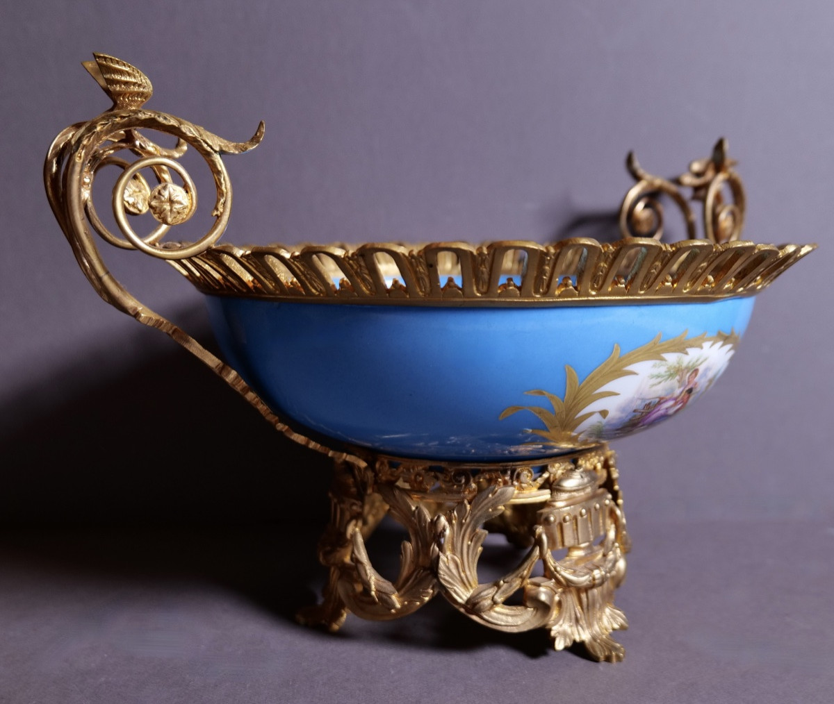 Paris Porcelain Bowl - Napoleon III - 19th Century-photo-2