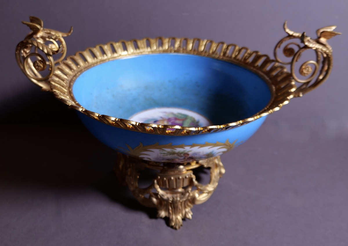 Paris Porcelain Bowl - Napoleon III - 19th Century-photo-3