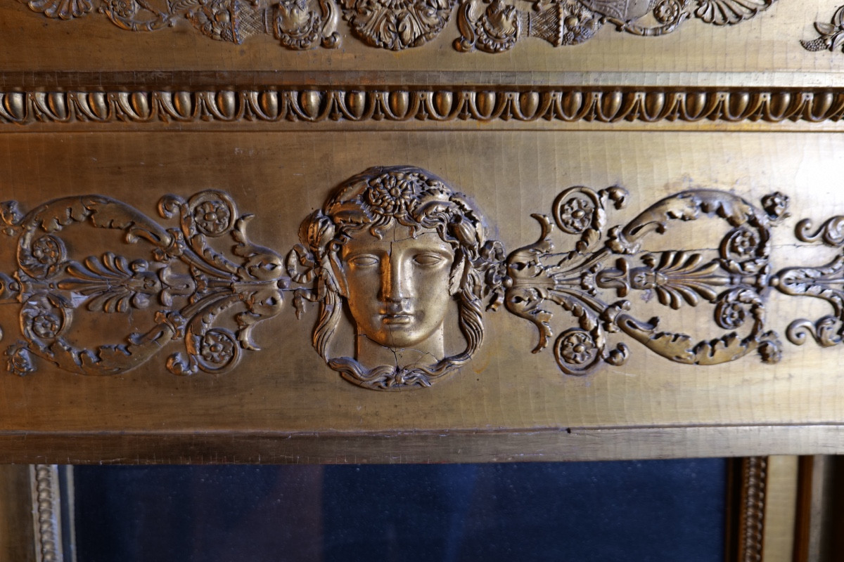 Trumeau d'époque Empire - début XIXe siècle - Miroir-photo-1