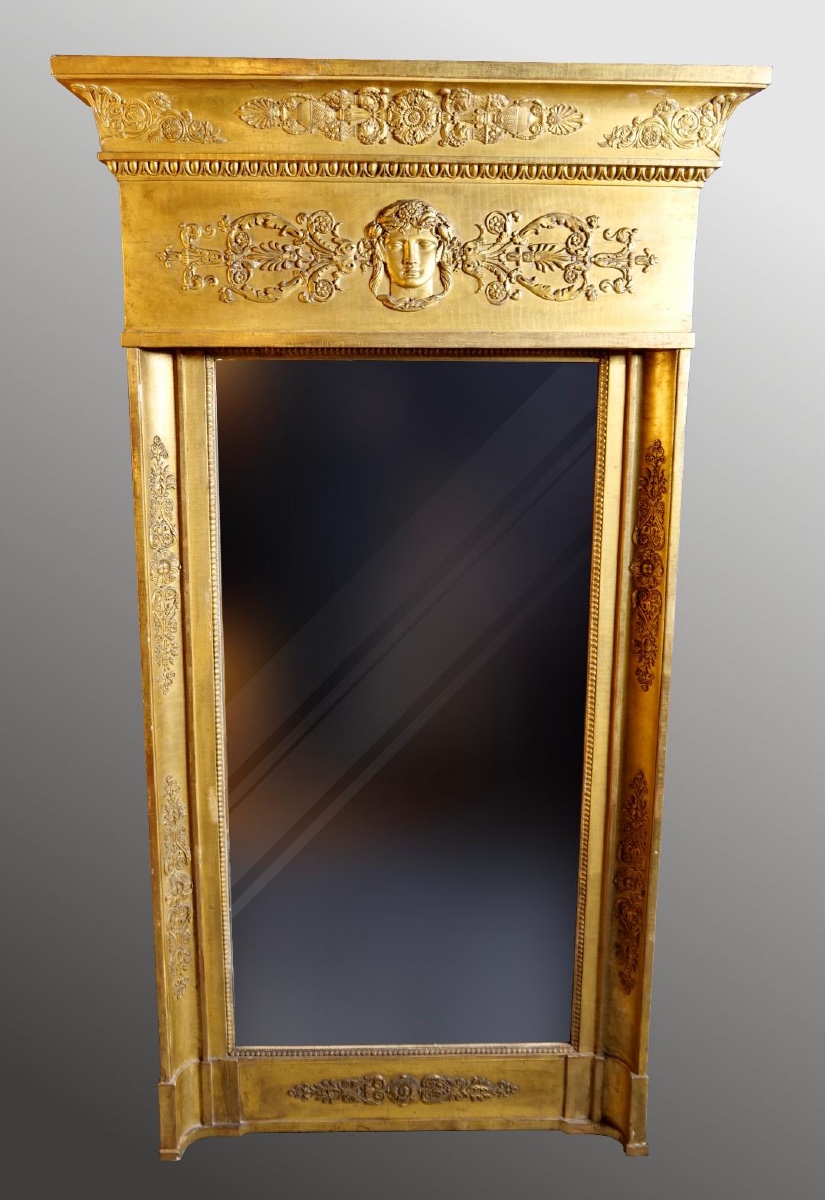 Trumeau d'époque Empire - début XIXe siècle - Miroir