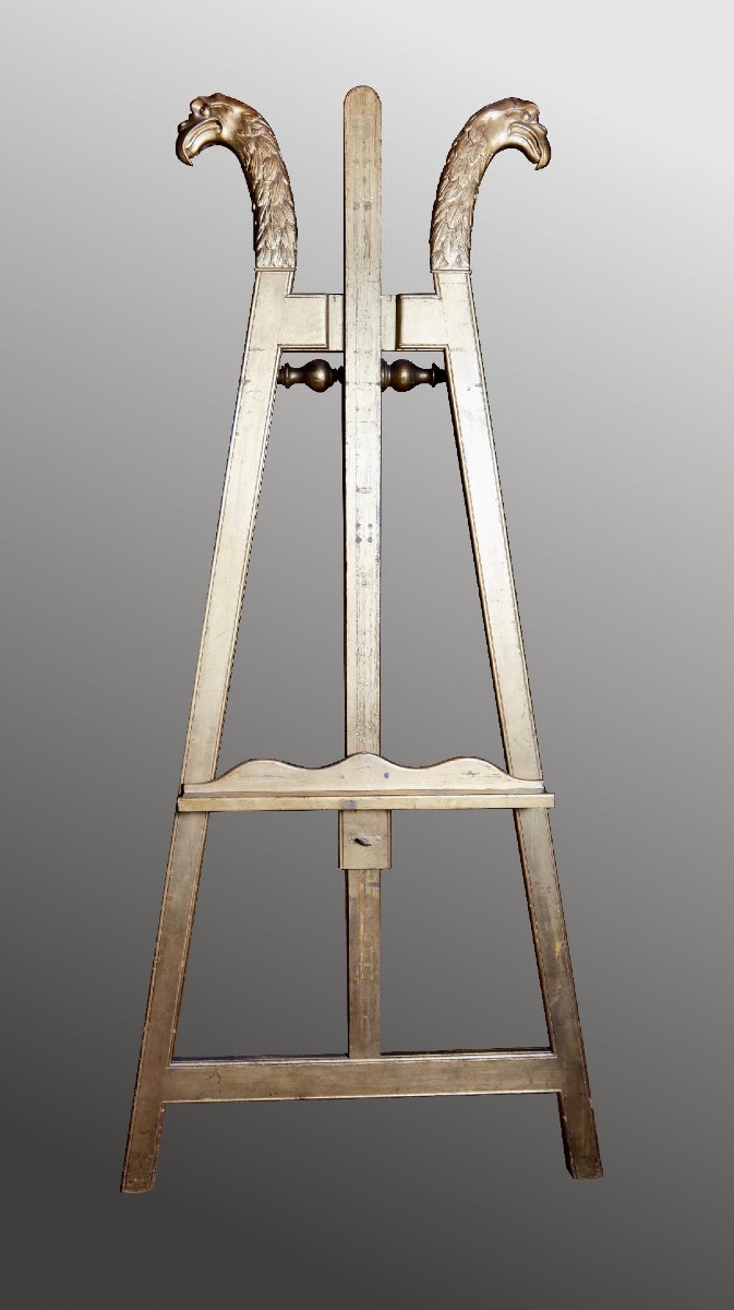 Display Easel With Eagle Heads - Empire Style - Late 19th Century - Circa 1900-photo-2