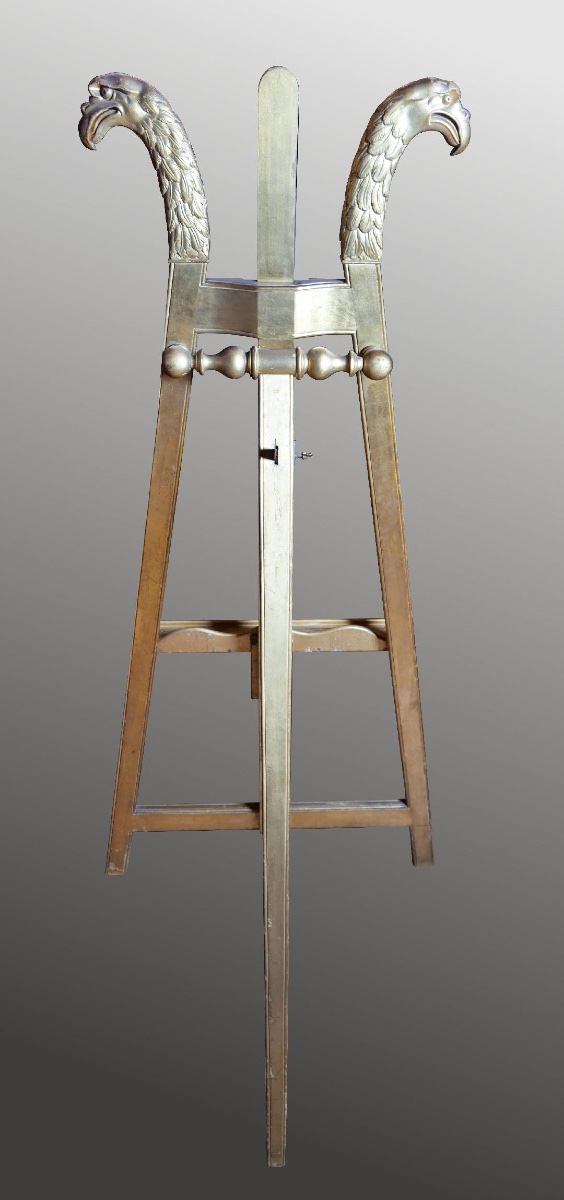Display Easel With Eagle Heads - Empire Style - Late 19th Century - Circa 1900-photo-3