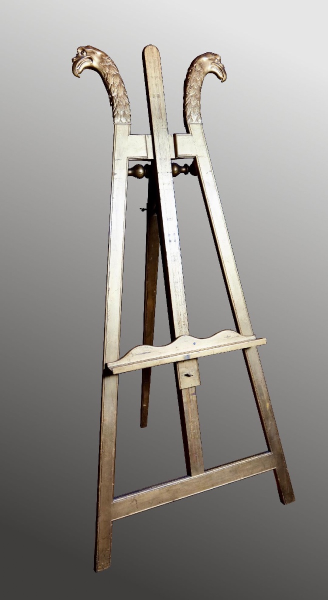 Display Easel With Eagle Heads - Empire Style - Late 19th Century - Circa 1900