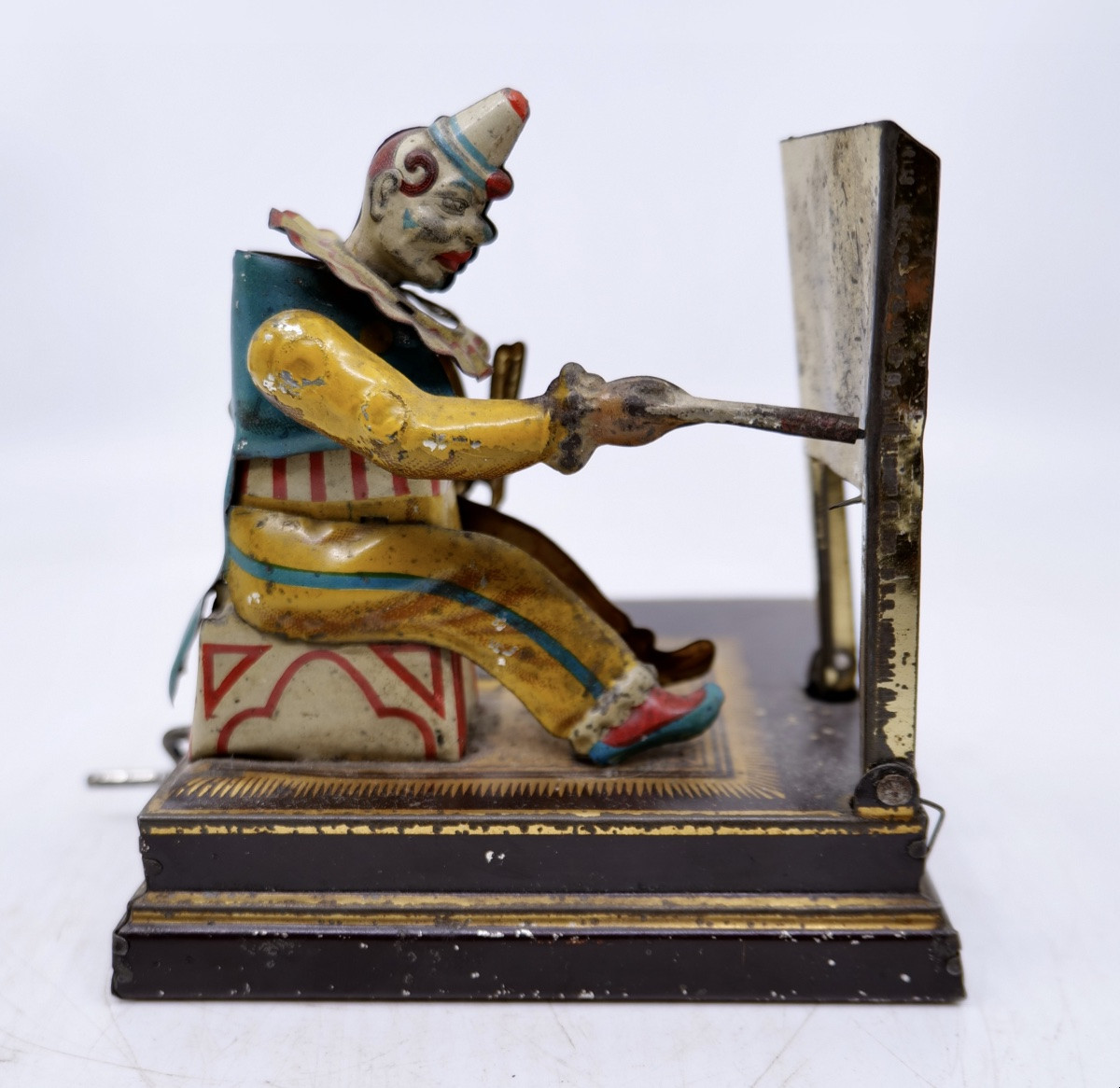 Philip Vielmetter - The Drawing Clown - Mechanical Toy, Germany Circa 1900 (painting Clown) -photo-2