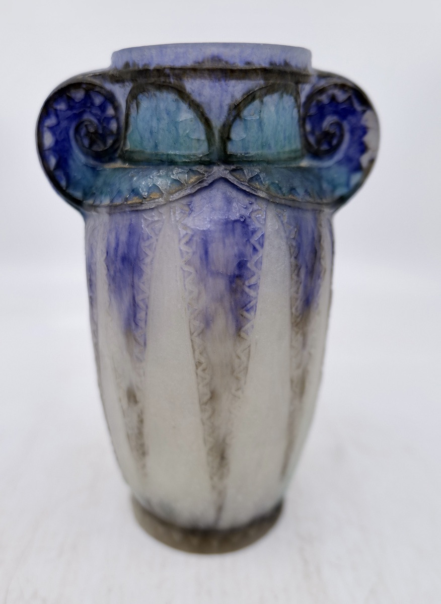 Gabriel Argy-rousseau  (1885 - 1953) Art Deco "thèbes" Vase - 1924-photo-2