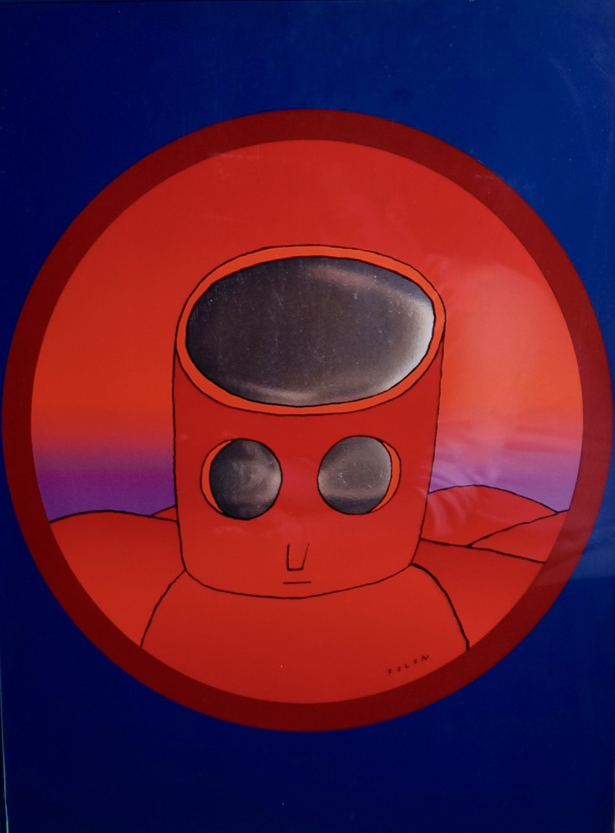 Jean-Michel FOLON (1934 - 2005) "Red head" sérigraphie signée vers 1970
