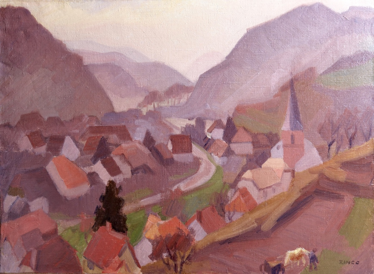 Jules-émile Zingg  "val d'Argent (lièpvre ?)" - Alsace