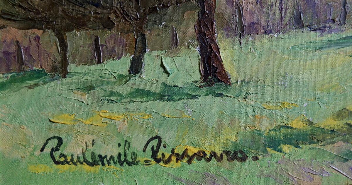 Paul Emile Pissarro (1884 - 1972)  "white Apple Tree" -photo-3