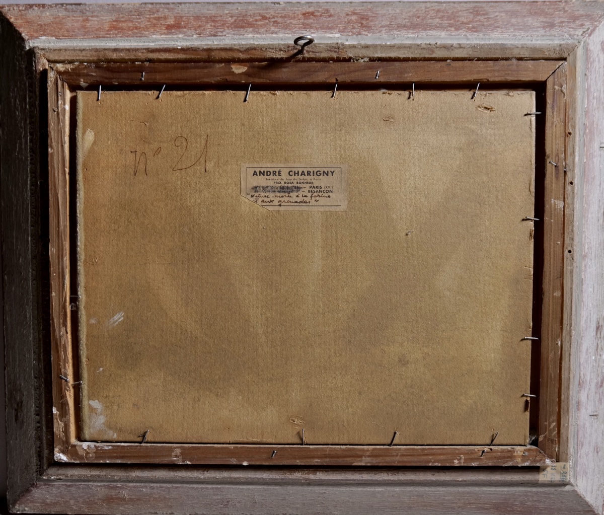 André CHARIGNY  « Nature morte à la farine et aux grenades » Franche comté - Besançon -photo-1