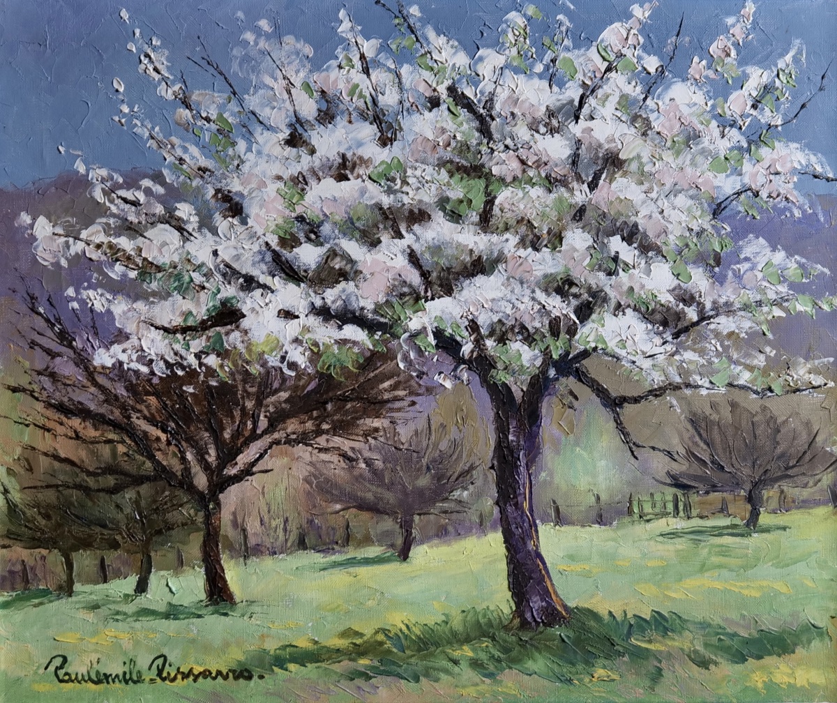 Paul-émile Pissarro, "white Apple Tree" - Normandy - Calvados