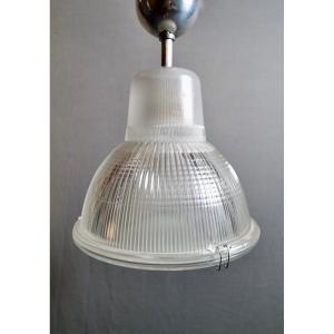 Beautiful Holophane Glass Lamp - 1960s - Design