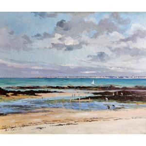 Alexis Lizal (1878 - 1915) "Bord de mer" - Dax - Landes - Basque