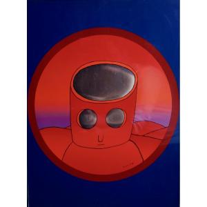 Jean-Michel FOLON (1934 - 2005) "Red head" sérigraphie signée vers 1970