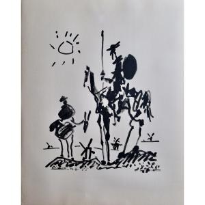 Pablo PICASSO "Don Quichotte et Sancho panza" lithographie