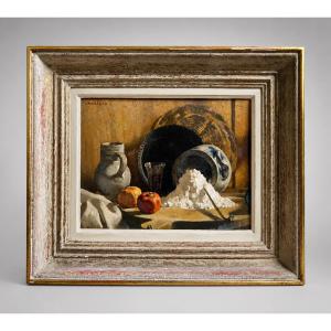 André Charigny “still Life With Flour And Pomegranates” Franche-comté - Besançon