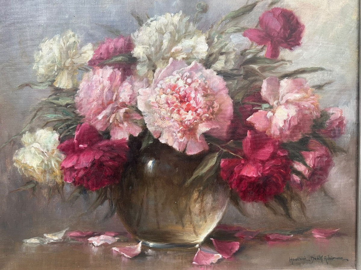Adrienne Henczné Deák - Still Life With Peonies-photo-2