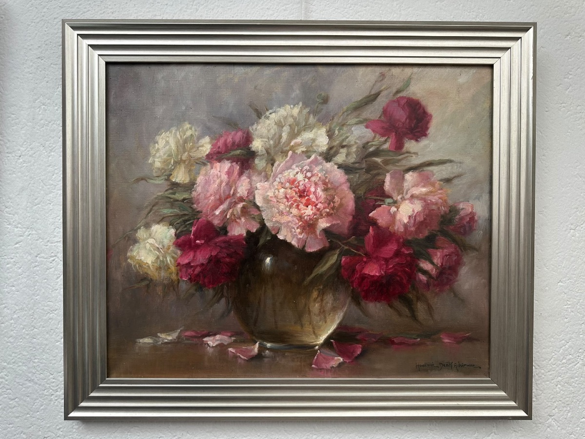 Adrienne Henczné Deák - Still Life With Peonies