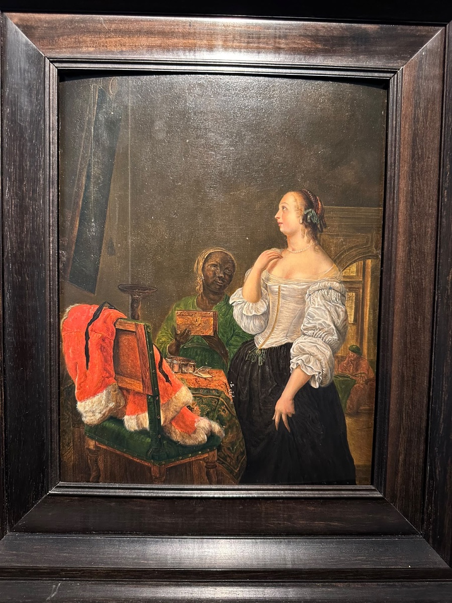 From The Studio Of Frans Van Mieris The Elder (1635–1681), Woman In Front Of A Mirror.-photo-1