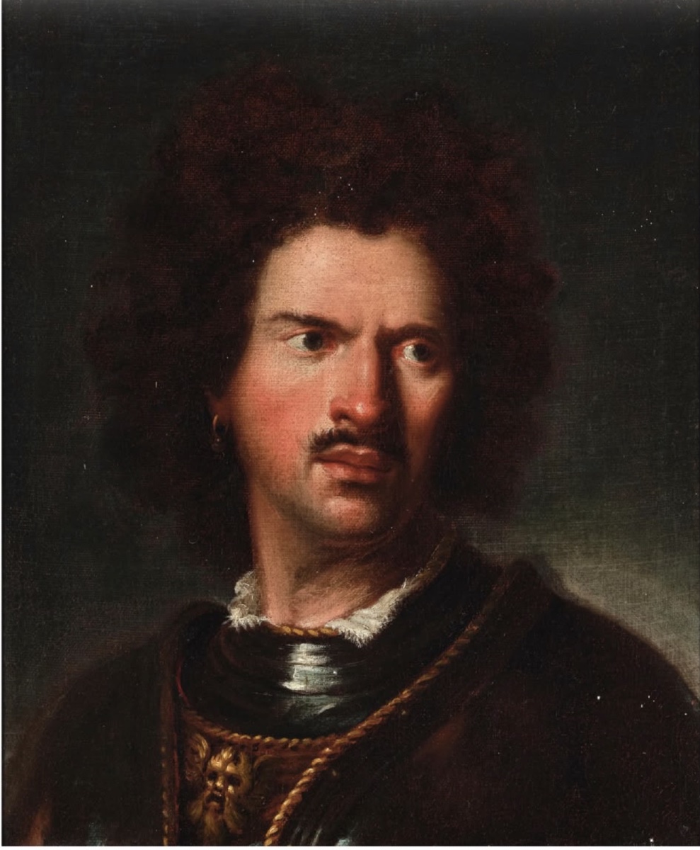 Portrait d’un homme inconnu portant une boucle d’oreille, attribué à Nicolò Cassana.