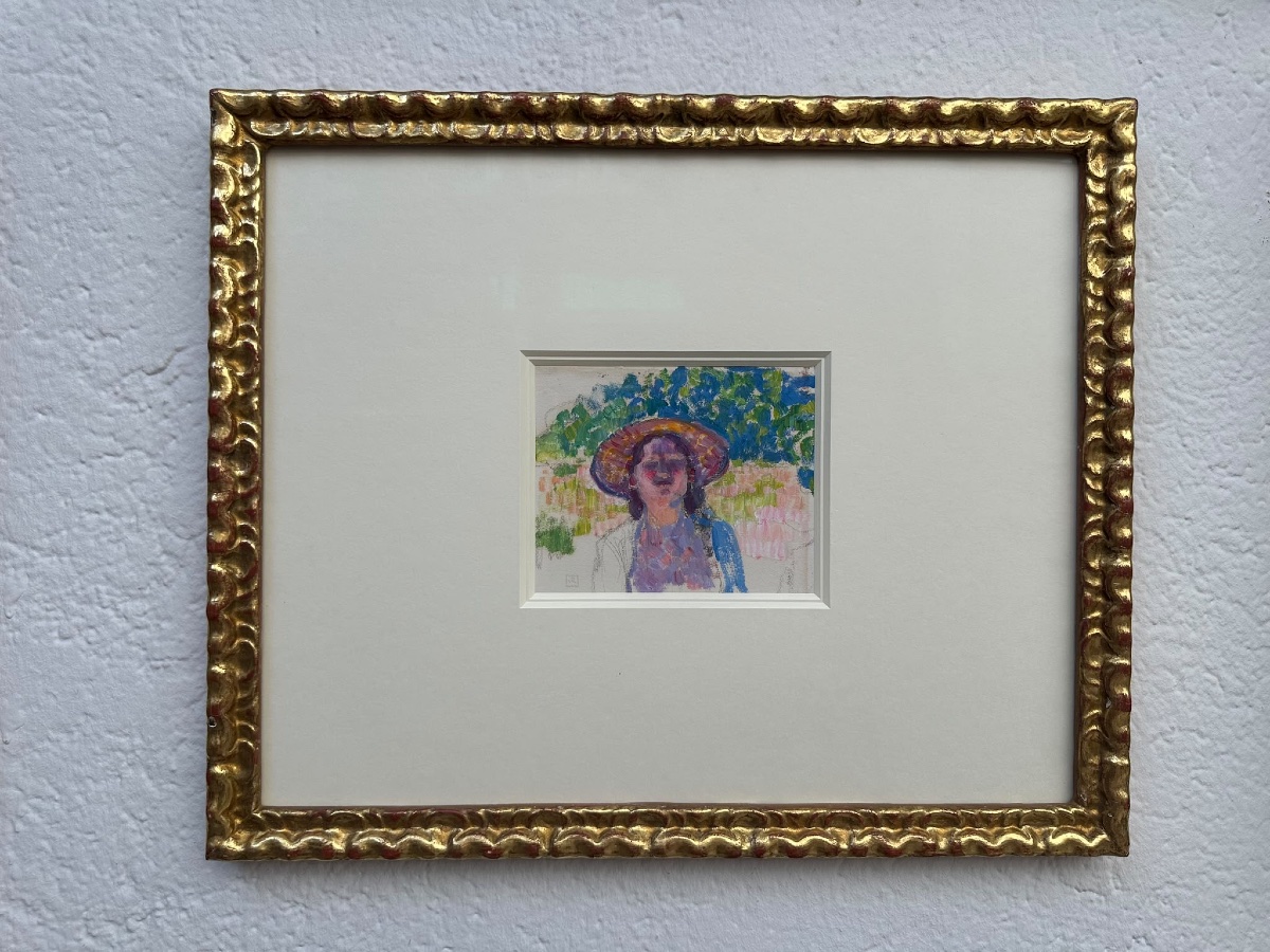 Théo van RYSSELBERGHE (1862–1926) — Jeune femme au chapeau, c. 1902