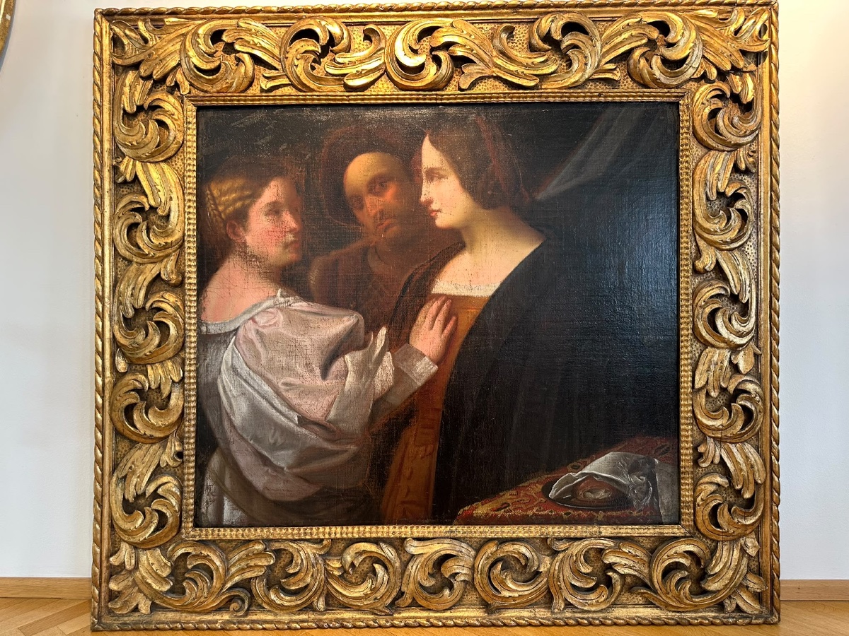 Attribué à Giovanni Cariani (1485–1547) "Triple portrait"