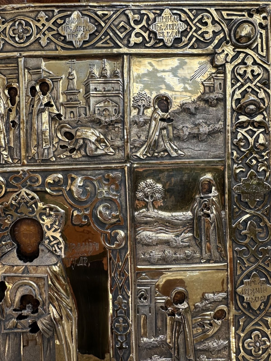 Icon Of Saint Abraham Of Galich Depicting Scenes From His Life-photo-4