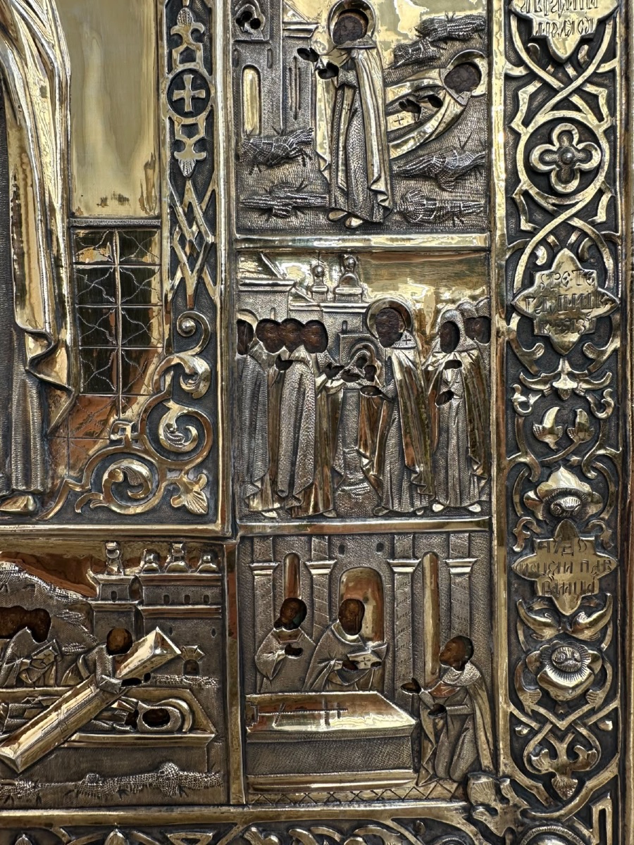 Icon Of Saint Abraham Of Galich Depicting Scenes From His Life-photo-4