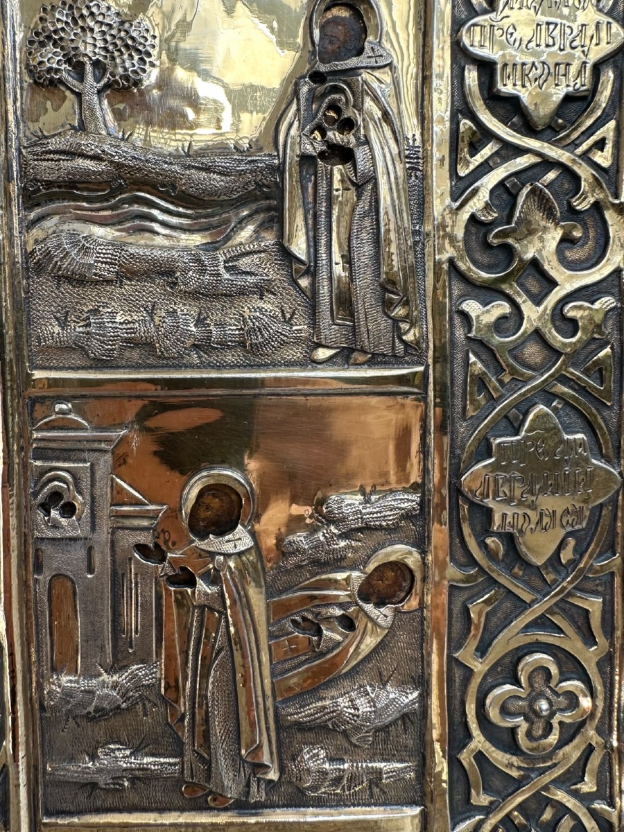 Icon Of Saint Abraham Of Galich Depicting Scenes From His Life-photo-6