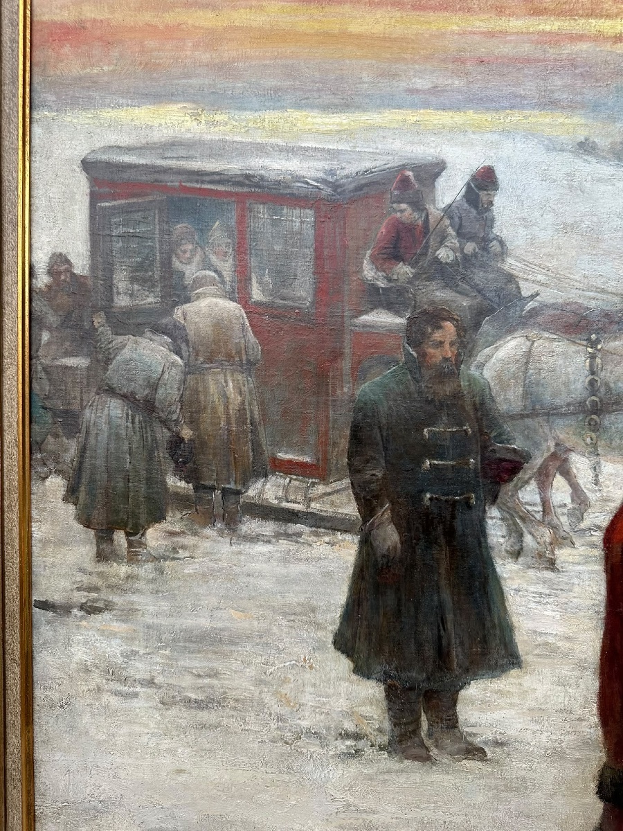 Georg von Urlaub - Moscou -  Le contrôle des barbes aux portes de la ville-photo-2