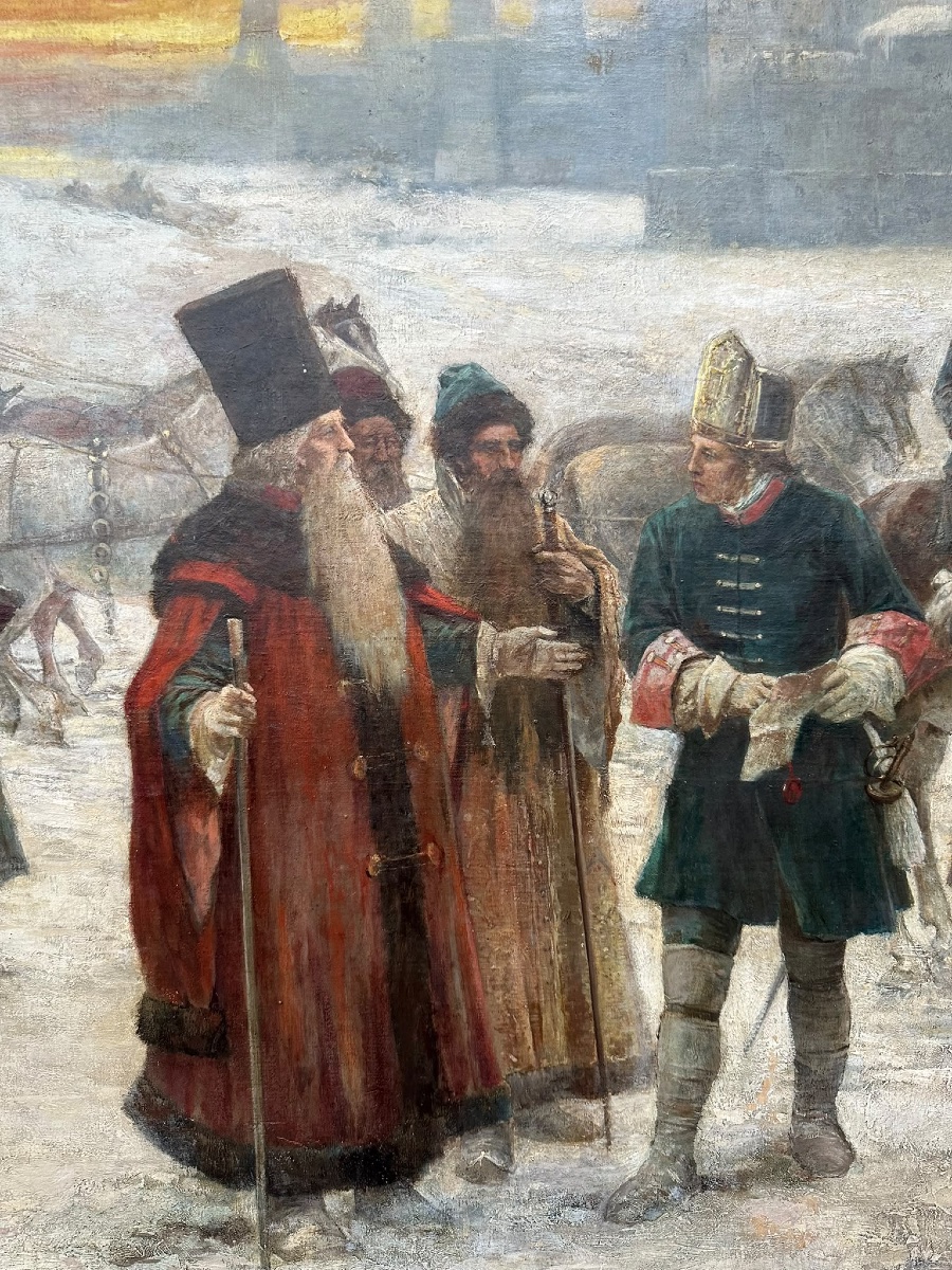 Georg von Urlaub - Moscou -  Le contrôle des barbes aux portes de la ville-photo-3