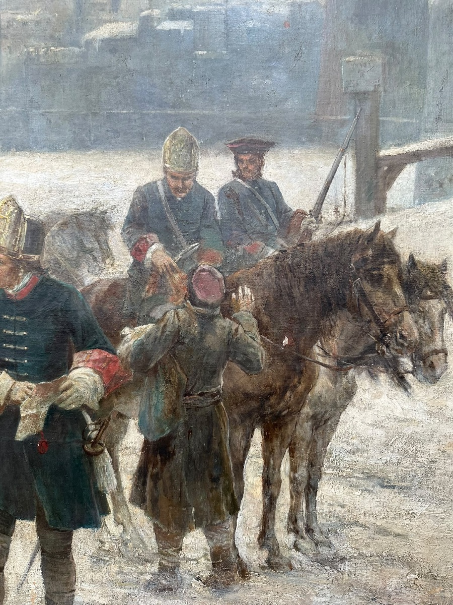 Georg von Urlaub - Moscou -  Le contrôle des barbes aux portes de la ville-photo-4