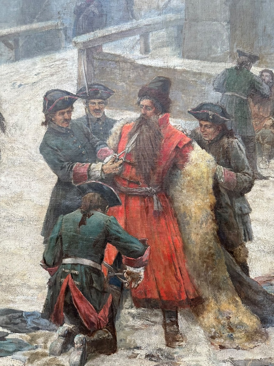 Georg von Urlaub - Moscou -  Le contrôle des barbes aux portes de la ville-photo-2