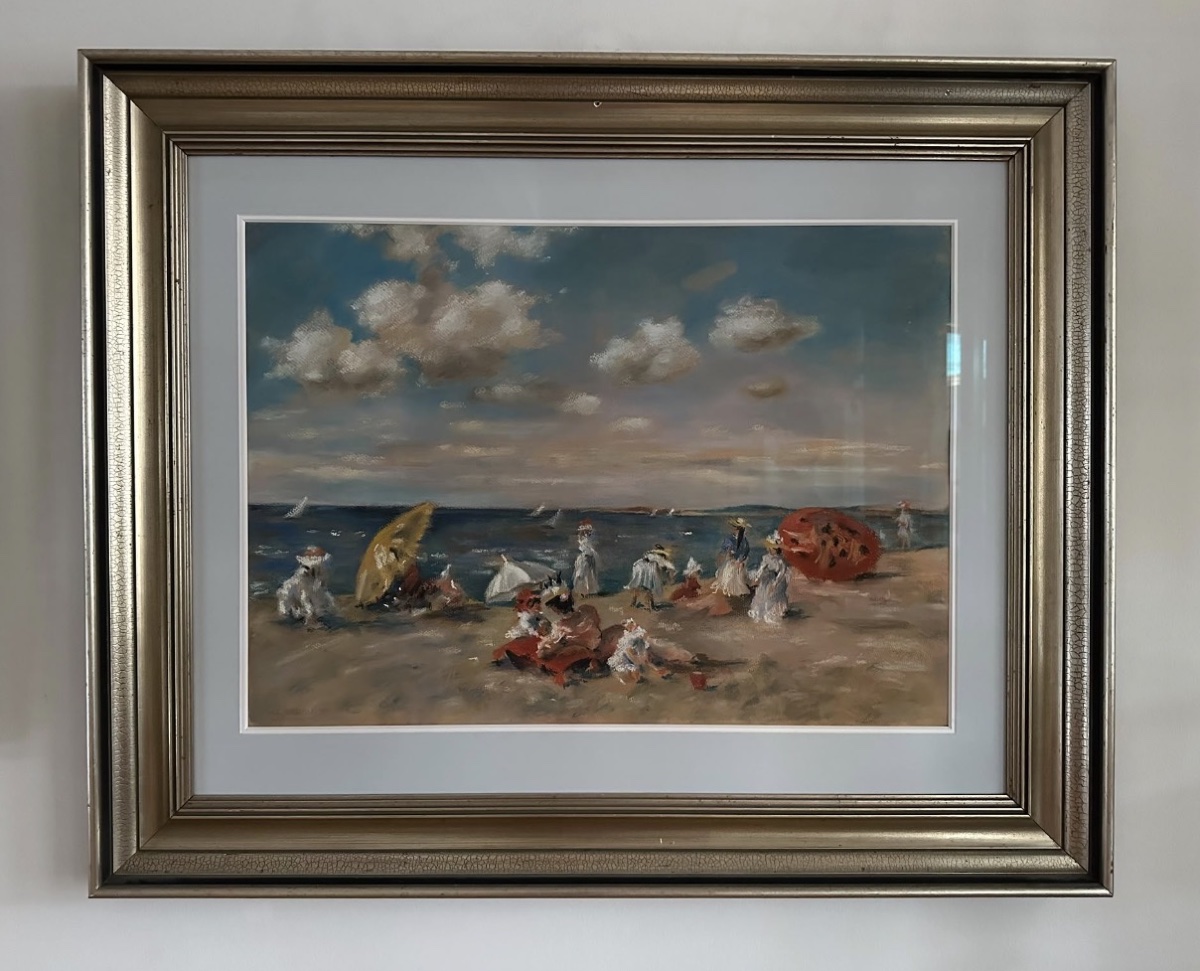 Willard Leroy Metcalf: “on The Beach At Long Island” (1902)-photo-3
