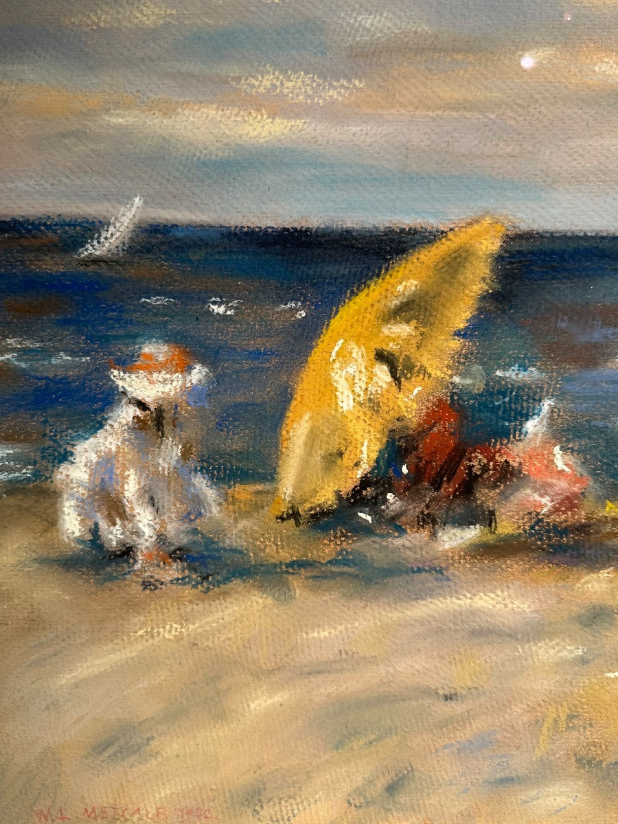 Willard Leroy Metcalf: “on The Beach At Long Island” (1902)-photo-7