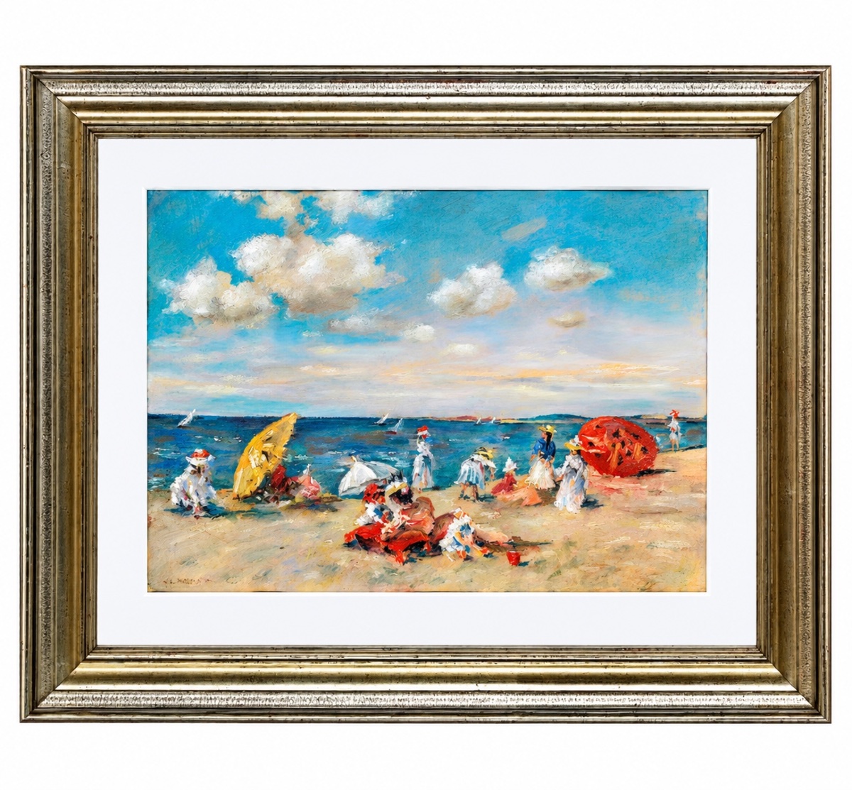 Willard Leroy Metcalf: “on The Beach At Long Island” (1902)