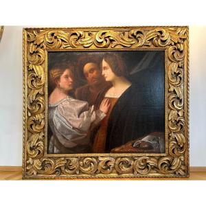 Attribué à Giovanni Cariani (1485–1547) "Triple portrait"