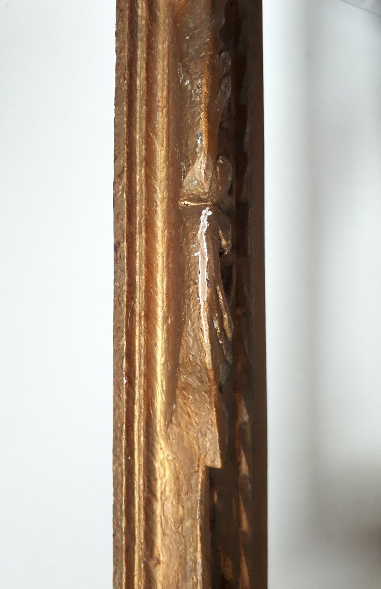 Cadre Montparnasse en bois sculpté  format 15F pour tableau 65 X 54 cm-photo-2