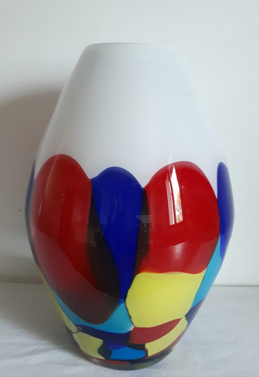 Important vase en verre de Murano-photo-1