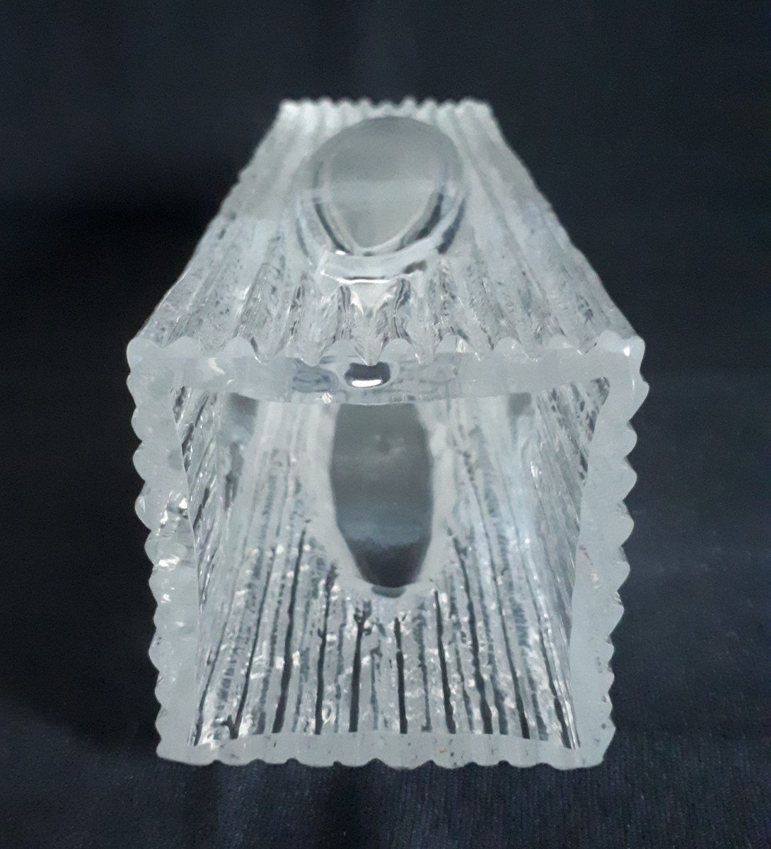 DAUM vase en cristal modèle Cratère 1970-photo-5