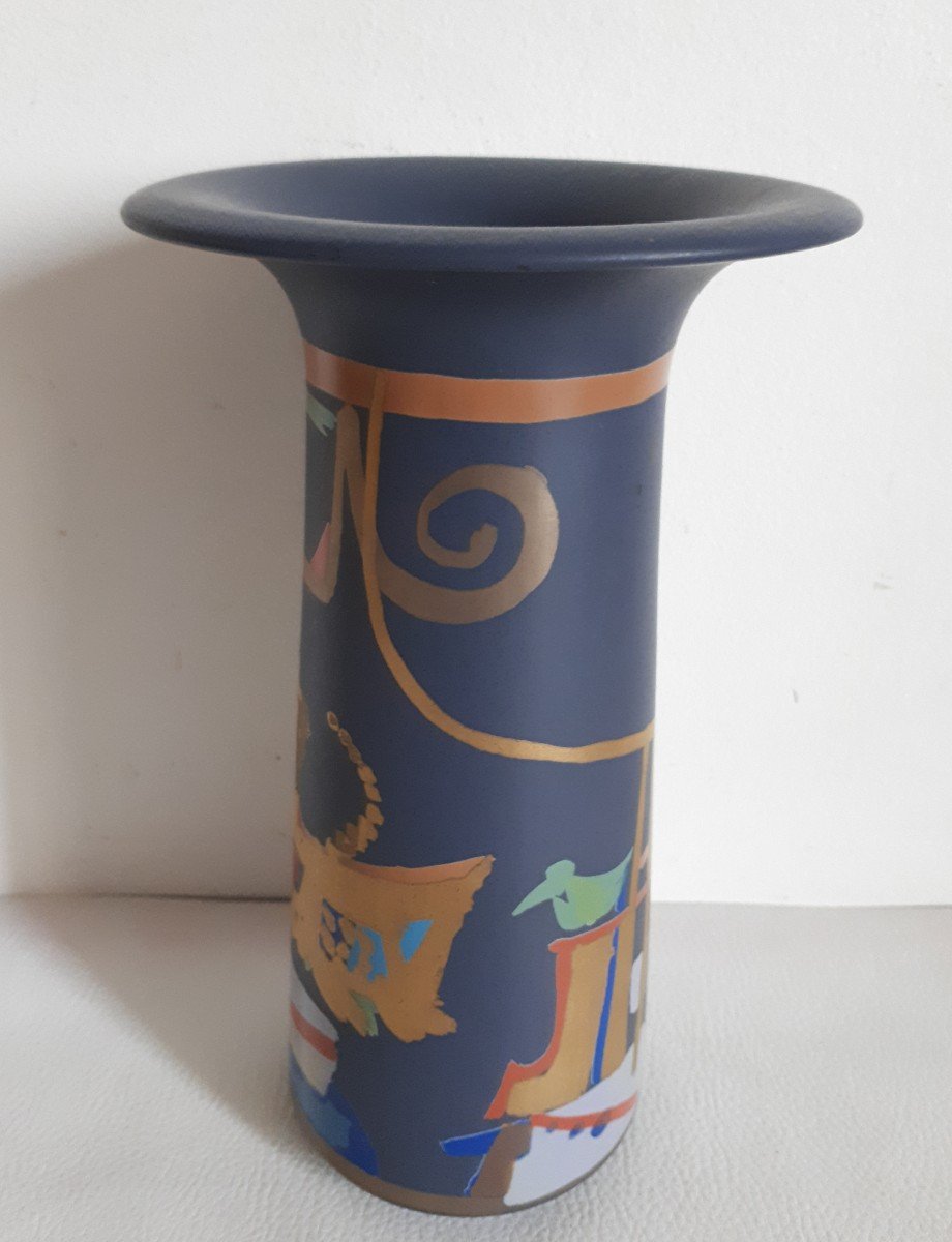 Gilbert Portanier For Rosenthal Liguria Porcelain Vase-photo-2