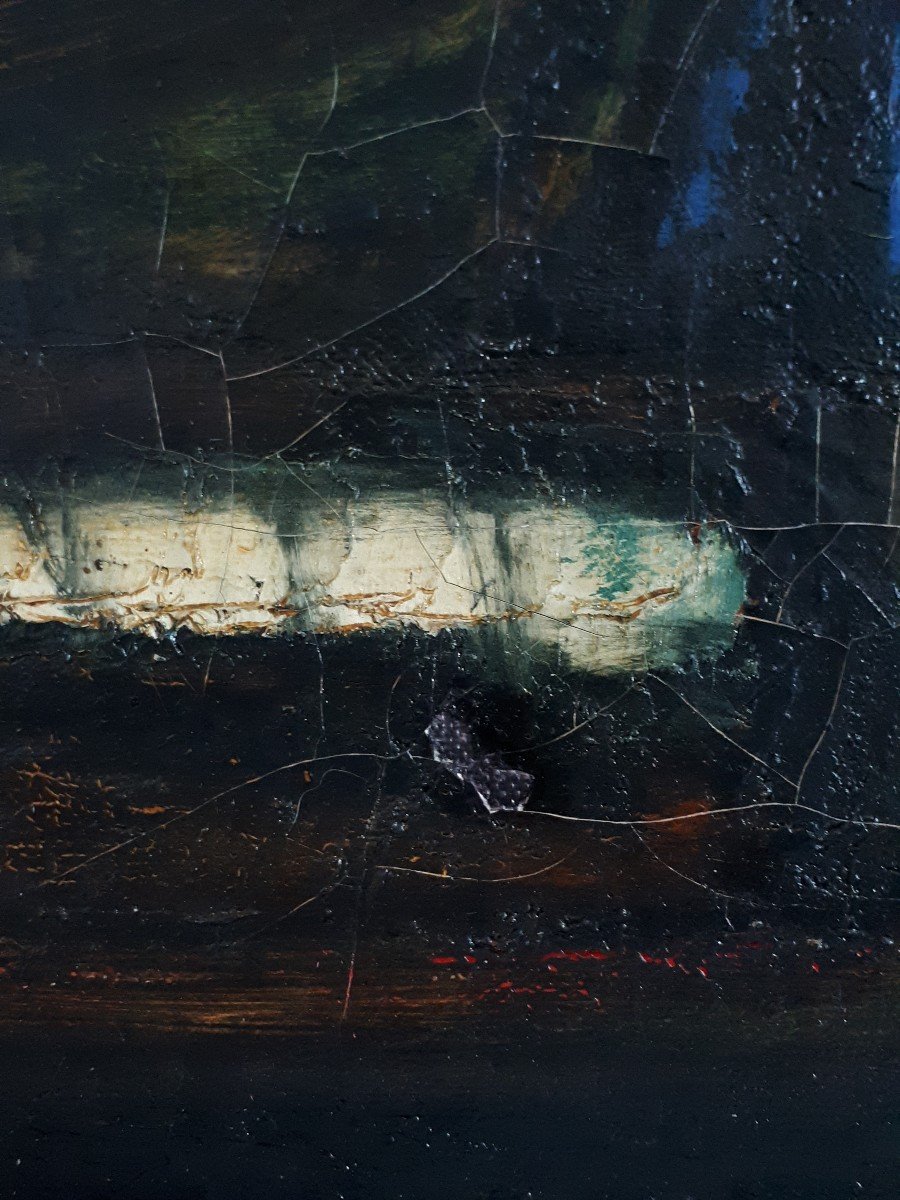 René Cazassus (born In 1932) Oil On Canvas Seascape Boats-photo-4
