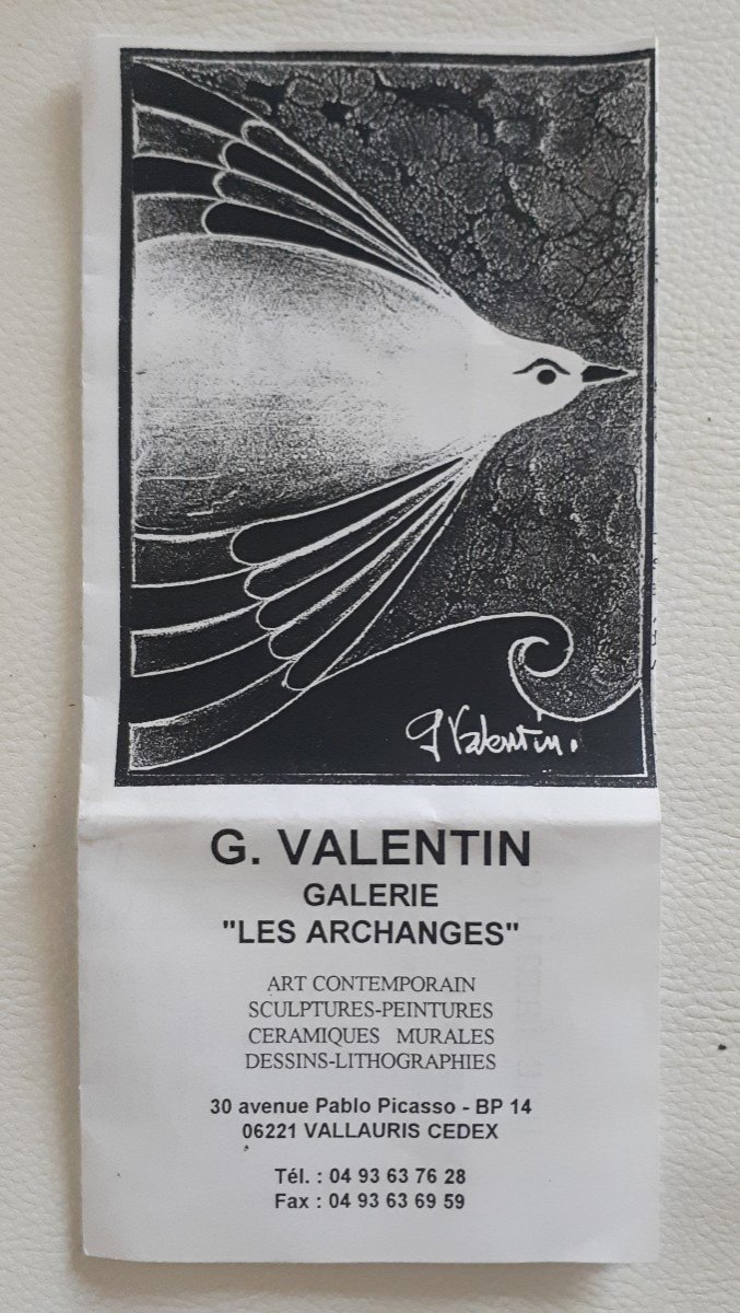 Gilbert Valentin - Les Archanges - Vallauris - Ceramic Plaque -photo-5