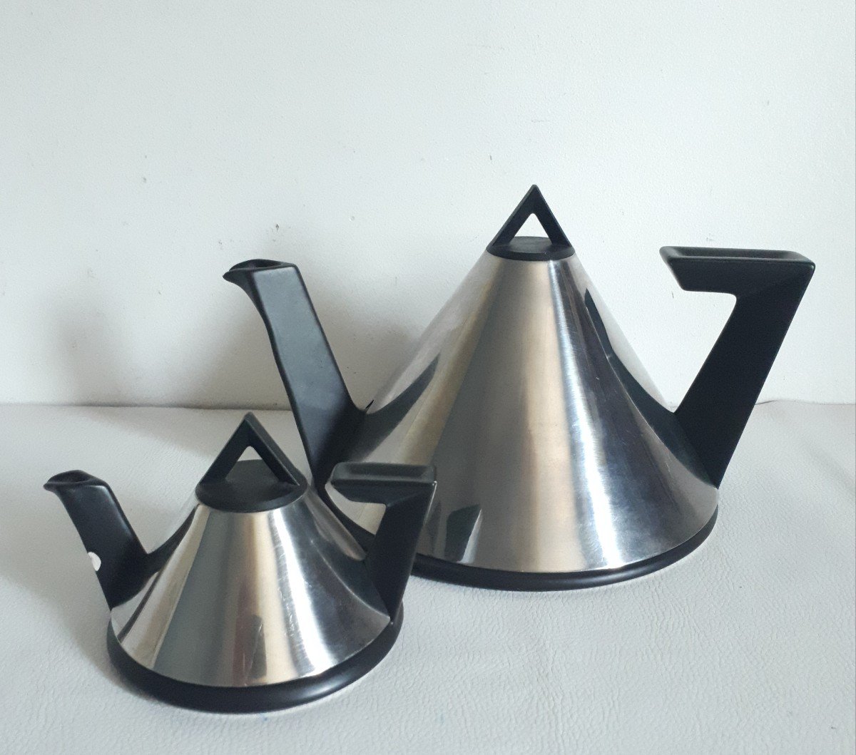 Marcel Ramond (born In 1935)  Ceramic And Metal Tea / Coffee Service Design-photo-3