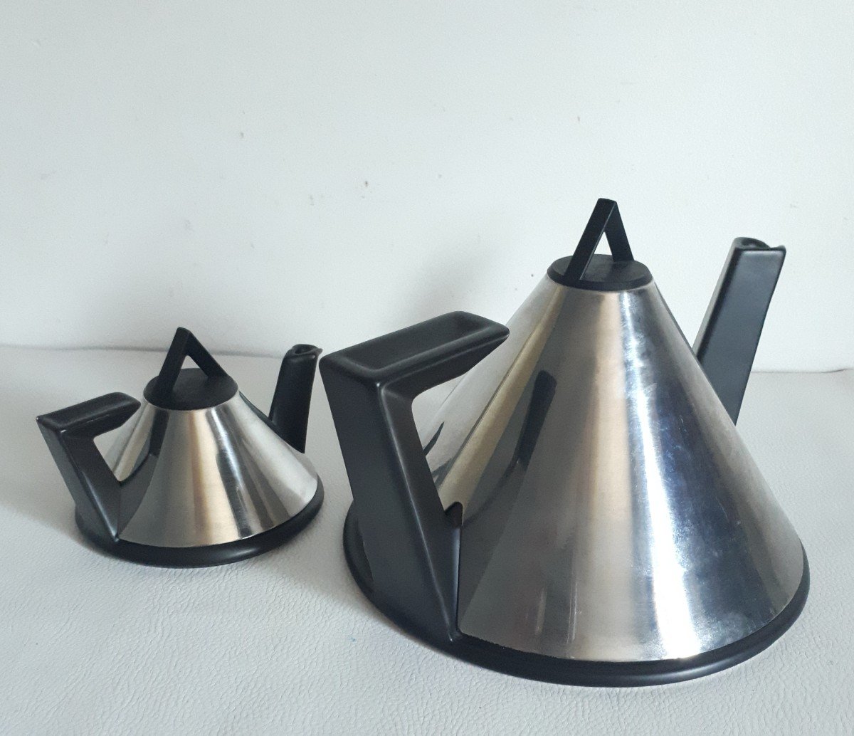 Marcel Ramond (born In 1935)  Ceramic And Metal Tea / Coffee Service Design-photo-4