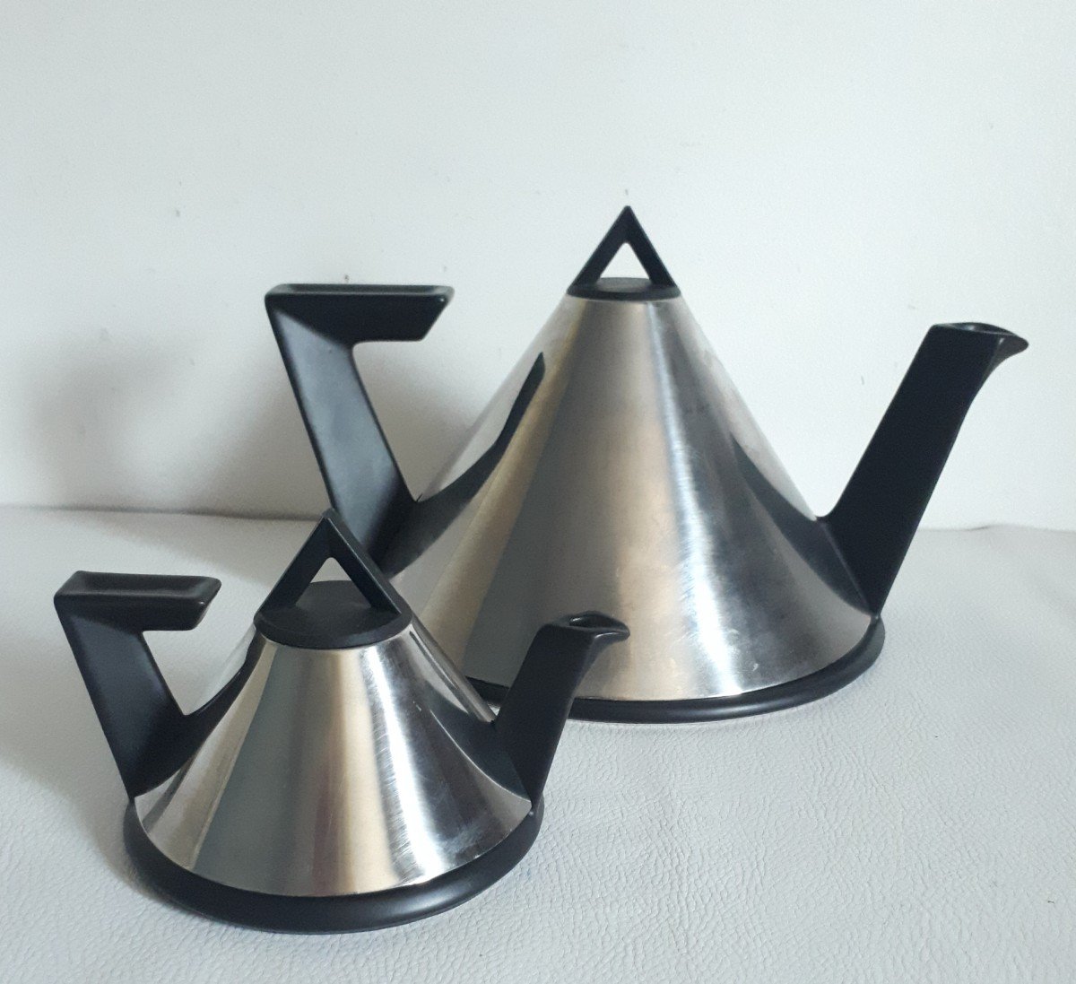 Marcel Ramond (born In 1935)  Ceramic And Metal Tea / Coffee Service Design