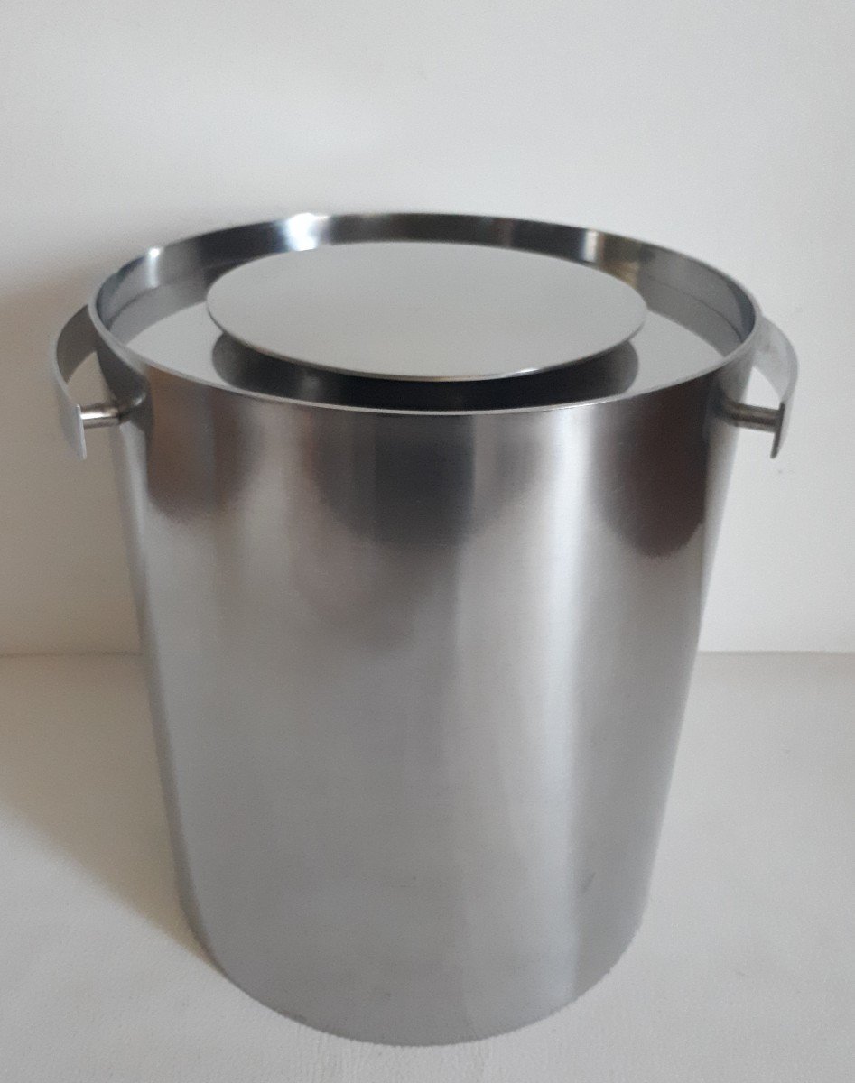 Arne Jacobsen For Stelton Champagne Bucket Cylinda-line Denmark 1970 Design-photo-2