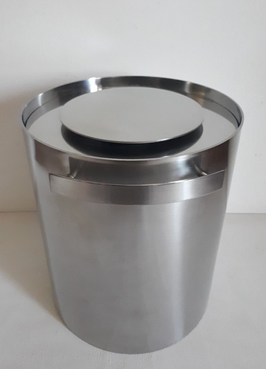 Arne JACOBSEN pour STELTON seau à champagne Cylinda-Line Danemark 1970 design-photo-3