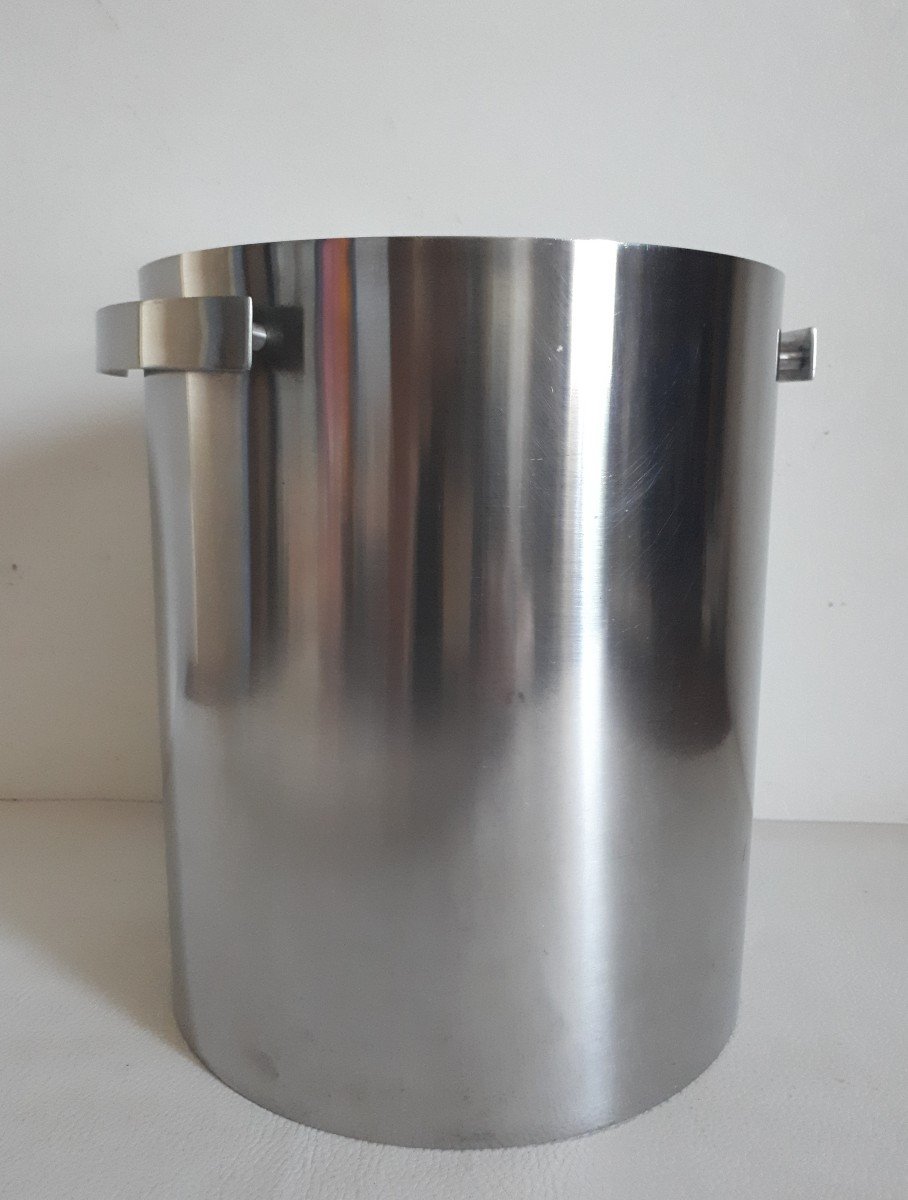 Arne JACOBSEN pour STELTON seau à champagne Cylinda-Line Danemark 1970 design-photo-4