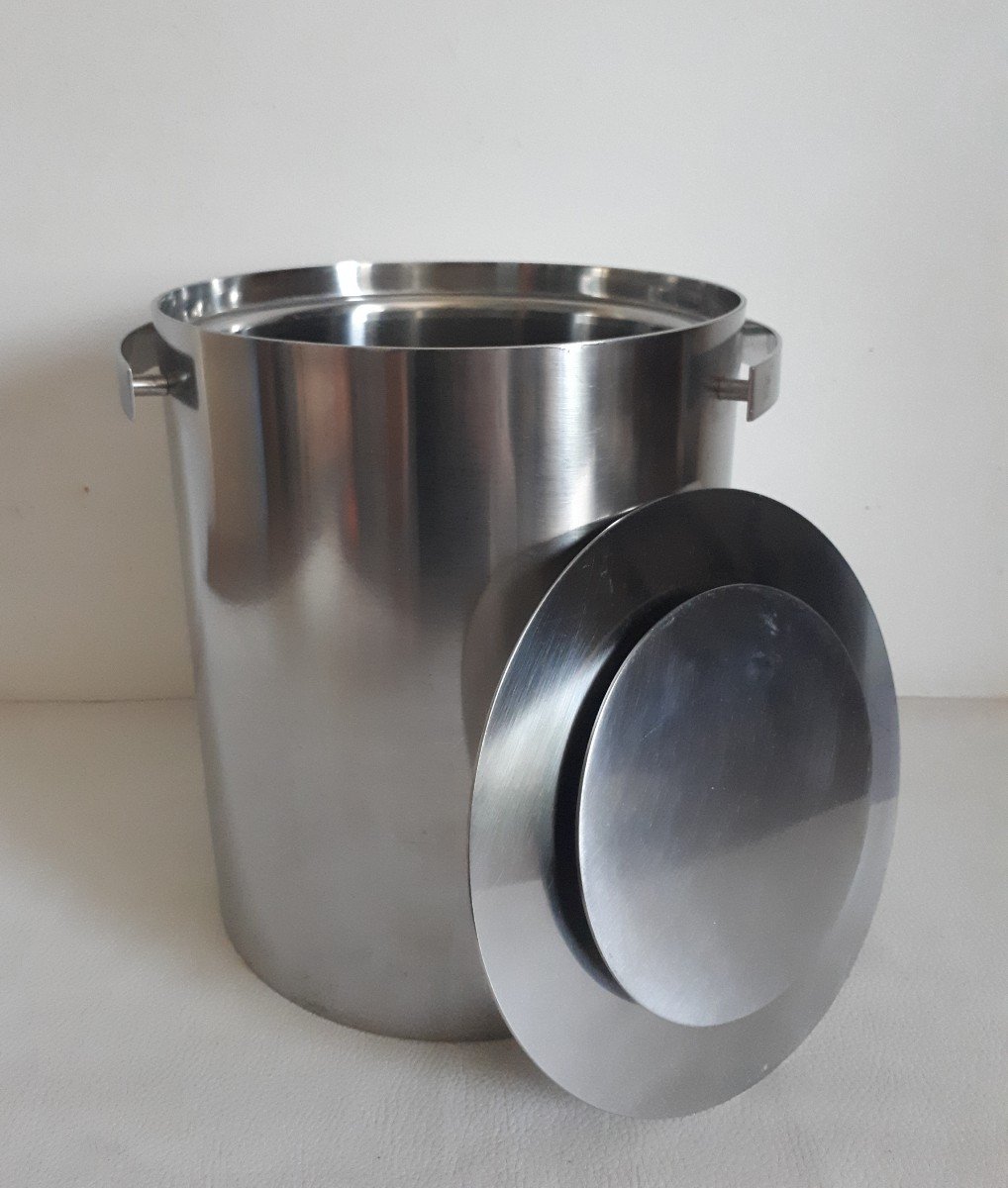 Arne Jacobsen For Stelton Champagne Bucket Cylinda-line Denmark 1970 Design-photo-2