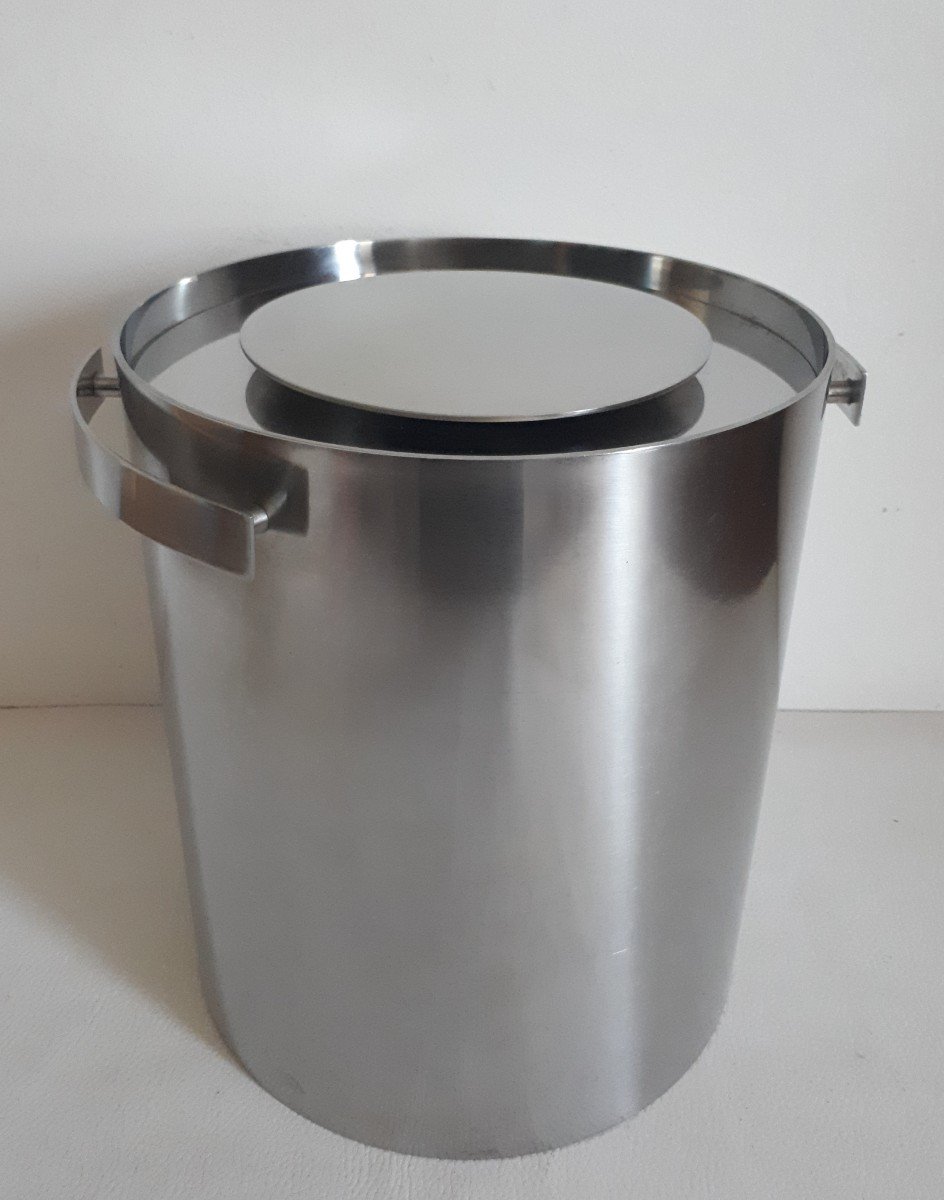 Arne JACOBSEN pour STELTON seau à champagne Cylinda-Line Danemark 1970 design